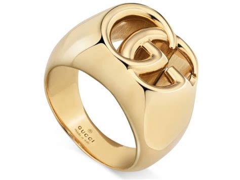 anello g gucci oro|Anello GG in oro giallo 18 carati .